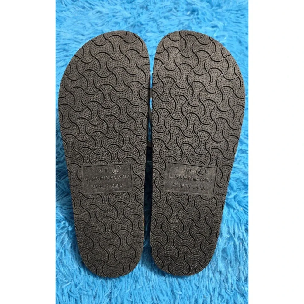 Mission Ridge Men's Black Double Strap Sandals Size Large 11/12